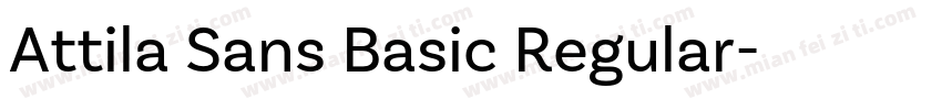 Attila Sans Basic Regular字体转换